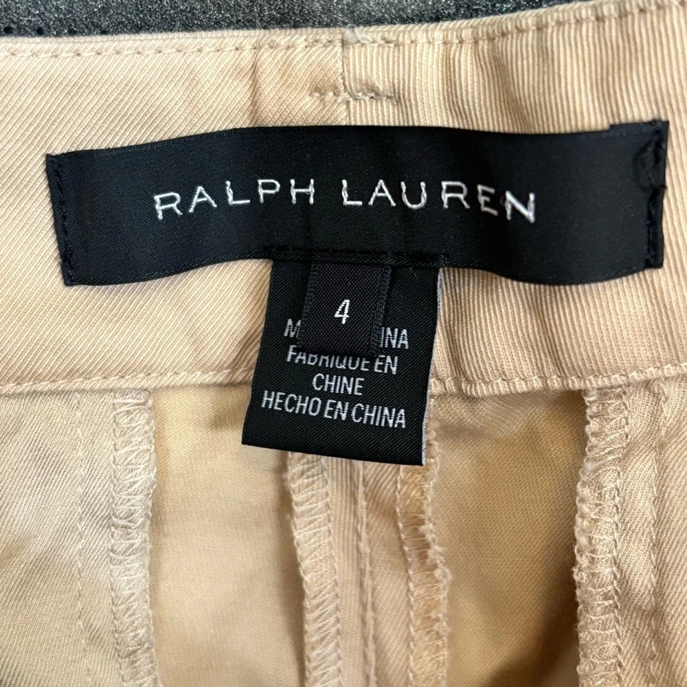 Ralph Lauren Straight Leg Khaki Pants - size 4 - Picture 4 of 8